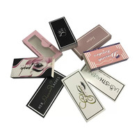 Boîte à cils personnalisée avec logo pour les cils de marque privée World Beauty, cils en faux vison 5D, cils moelleux, cils dramatiques et désordonnés