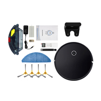 Robot ménager intelligent de nettoyage et de balayage, avec fonction de franchissement d'obstacles de 15 mm, faible bruit (68 dB), opération à une touche et trajectoire répétitive minimale