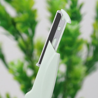 Tondeuse à sourcils pliable compacte avec couvercle de protection de la lame, outil de maquillage sûr pour le soin des sourcils