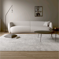 Italienische minimalist ische Stoff Sofa garnitur Wabi-Sabi inspirierte einfache Technologie Holz und Stoff für Wohnzimmer VIP Ecke