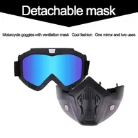 Lunettes de motocross anti-poussière, masque de moto tout-terrain réglable, lunettes de protection respirantes pour moto, masque intégral