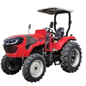 Serveer Goede Levering Snelle 4X4 4wd 65hp Farm Tractor Landbouwmachines Met Zonnescherm Te Koop