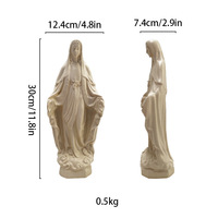 Fabricant OEM d'objets artisanaux en résine, figurine religieuse catholique élégante et pratique en polyrésine, statue, sculpture de la Vierge Marie