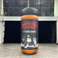 Bouteille gonflable géante personnalisée pour épices, hermétique 3M, impression HD, pour équipement publicitaire gonflable