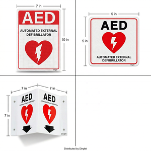 Segnali Riflettenti Personalizzati di Avvertimento AED - Product Image 4