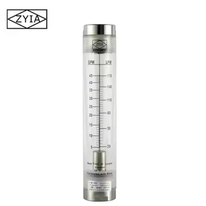 ZYIA LZM-G China Pengukur Aliran Cairan Akrilik Inline Harga Ekonomis untuk Pipa Logam, Rotameter Pelampung Tabung Logam untuk Oksigen, Gas N2, Kimia, Air, dan Cairan Lainnya - Product Image 3