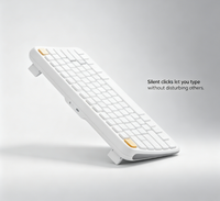 Keyboard 84-Tombol BT Dual Channel Scissor Rechargeable Keyboard Portable Scissor Foot Keys Keyboard Mini Nirkabel Baru