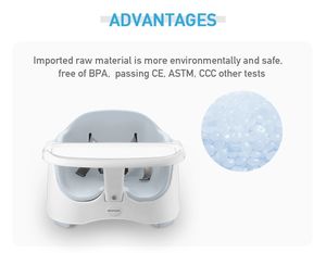 Purorigin da pranzo Moderna di alta sedie bambino multifunzionale sedia per bambini con PU cuscino di alimentazione del bambino di richiamo sedia - Product Image 3