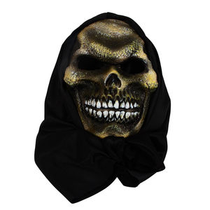 Máscara de Zombie, Calavera de Terror, Accesorio para Disfraz de Halloween, Cosplay, Disfraz de <span class=keywords><strong>Bruja</strong></span>, Capucha de Látex, Divertida - Product Image 1