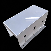 Plaque en polycarbonate de qualité électrique, couvercle isolant, pliage de précision, blindage de composants électroniques, boîtier usiné CNC