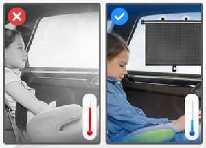 रिट्रेटेबल कार रोलर शेड बेबी साइड विंडो सनशेड गोपनीयता स्क्रीन - Product Image 4