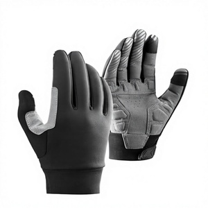 Gants de sport hiver 2026 en nylon et élasthanne, demi-doigts, avec compression et protection coupe-vent pour poignets, idéaux pour les patients atteints d'arthrite - Product Image 2