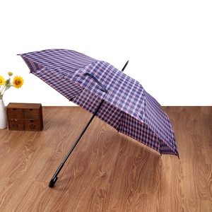 Nouveaux produits inventés : <span class=keywords><strong>Parapluie</strong></span> automatique à ouverture automatique, à manche long et courbé, à motif écossais et rayé, vente en gros pour fabricants. - Product Image 3