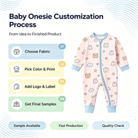 Vêtements pour bébés en fibre de bambou de haute qualité, barboteuses pour nourrissons, imprimé floral, respirant, fermeture éclair bidirectionnelle, combinaison douce pour la peau