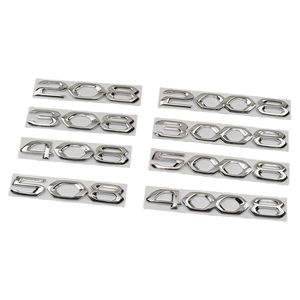 Adesivi personalizzati in metallo cromato loghi 3D digitali per auto 208 <span class=keywords><strong>308</strong></span> 508 3008 4008 5008 adesivi decorativi per bagagliaio - Product Image 1