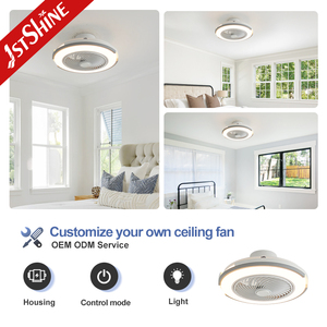 1stshine LED quạt trần phòng ngủ 220V luồng không khí cao 20 inch tuôn ra gắn quạt trần với ánh sáng - Product Image 4