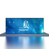 Stand d'exposition portable en aluminium de 8 pieds avec logo personnalisé, pour l'affichage de produits alimentaires, la publicité, les expositions, les salons professionnels