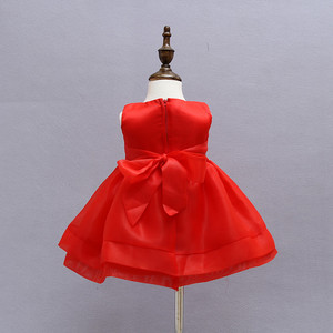 Nuevo Diseño de Vestido de Encaje de Manga Corta para Bebé Recién Nacido, Vestido de Cumpleaños de Un Año - Product Image 3