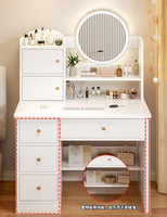FULLSUMMER Mobilier moderne de luxe en bois pour chambre à coucher Commode à miroir