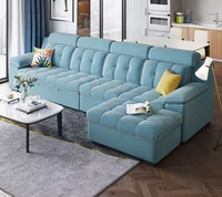 Moderno hogar sala de estar muebles Simple esquina futón plegable sofá cama 967