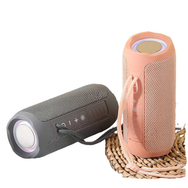 Outdoor Portable Wireless Waterproof Speaker Mini Bass Subwoofer Column Boombox RGB AUX DC Power