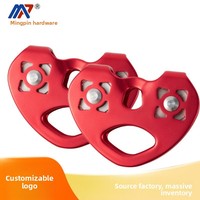 MingPin MP-SHL-007 – Poulie double en acier inoxydable 22KN, vente directe usine, pour télésiège, équipement d'escalade et de sauvetage