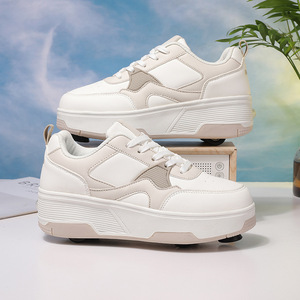 Chaussures à roulettes lumineuses pour enfants, en matériau EVA, avec roulettes de patins à roulettes, patinage automatique - Product Image 2