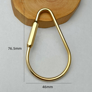 Bán Buôn Đơn Giản Brass Khóa Key Nhẫn Purse Túi Charms Screwlock Key Organizer Carabiner <span class=keywords><strong>Keychain</strong></span> Clip Kim Loại Keyring Mặt Dây Chuyền - Product Image 4