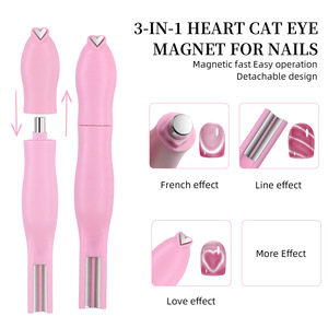 Imán 3 en 1 Desmontable para Uñas con Efecto Ojo de Gato, Imán Magnético Fuerte para Arte de Uñas con Efecto Corazón y Línea Francesa, Herramienta para Esmalte de Gel - Product Image 4