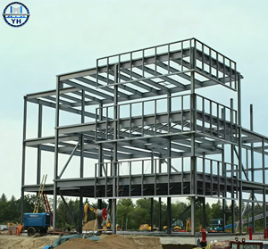 Edificio in Struttura d'Acciaio Resistente, Padiglione Espositivo Mobile, Garage, Magazzino, Ufficio, Senza Saldature e Tagli, Design Personalizzabile - Product Image 1