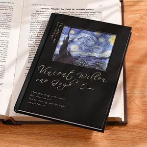 Van Gogh Design letterario Retro taccuino linea orizzontale copertina rigida cava rigida rete in stile <span class=keywords><strong>libro</strong></span> contabile a mano <span class=keywords><strong>per</strong></span> la fornitura - Product Image 5