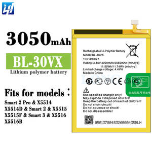 3050mAh BL-30VX X5516 X5516B batteria del telefono mobile per infinix Smart 3 batteria - Product Image 2