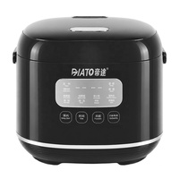 Cuiseur à riz électrique intelligent multi-usages à faible teneur en glucides 1,8 L, cuve intérieure en acier inoxydable 304, tasse doseuse en plastique, fonction maintien au chaud 3D, cuiseur vapeur