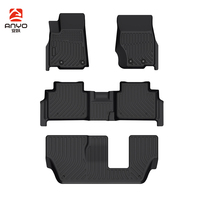 Tapis de sol 3D TPE pour Jeep Grand Cherokee L 7 Passager 2021-2023 Tapis de sol pour voiture Accessoires Auto d'usine