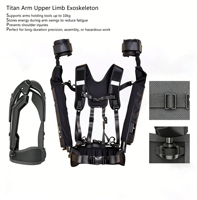 Exosquelette durable pour membres supérieurs, pour usage intérieur/extérieur, réduisant les tensions musculaires et l'inconfort lié au levage prolongé des bras