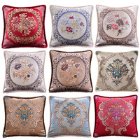 Coussin de canapé extérieur lavable en jacquard à motifs carrés européens, coussin de taille, fourniture directe d'usine, pour voiture, chambre à coucher, maison, grand dossier