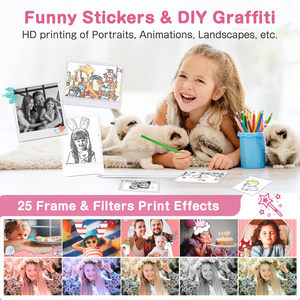 Цифровая камера Sonida OEM с функцией мгновенной печати, термопечатью, разрешением 1080P, CMOS-сенсором 48 Мп, 16-кратным зумом, 2,4-дюймовым экраном и фильтрами для детей - Product Image 5