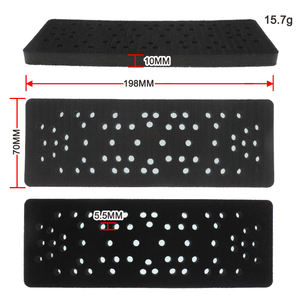 70*198mm 62 fori gancio e passante morbido cuscinetto cuscinetto rettangolo spugna interfaccia Pad per levigatura legno metallo <span class=keywords><strong>mobili</strong></span> - Product Image 2