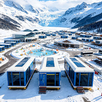 Maison Capsule de Luxe OEM pour le Développement des Stations de Ski, Fabriquée sur Mesure, Aménagement et Couleurs Personnalisés, Programme de Fourniture en Gros