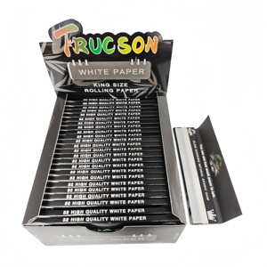 TRUCSON <b>King</b> <b>Size</b> Square Classic Slim White Rolling Papers 32 <b>Sheets</b> Per Booklet 32leaves/Booklet 50 Booklets/Box - Product Image 6