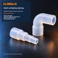 Connecteurs de tubes en silicone moulés sur mesure : coudes droits et réducteurs pour assemblages de contrôle de fluides et d'air des dispositifs médicaux