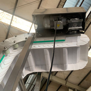 Özelleştirilmiş 304 paslanmaz çelik PU kemer eğimli konveyör gıda Motor şanzıman üretim tesisi içecek endüstrisi gıda - Product Image 5