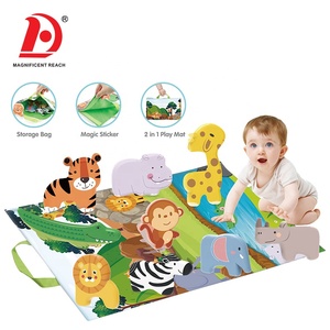 HUADA-Tapis de jeu en tissu doux pour enfants, jouets <span class=keywords><strong>animaux</strong></span> en peluche, 2023 - Product Image 1