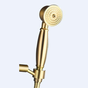 Gran oferta, <span class=keywords><strong>tres</strong></span> funciones, <span class=keywords><strong>ducha</strong></span> de baño de acero inoxidable electrochapada, <span class=keywords><strong>columna</strong></span> de <span class=keywords><strong>ducha</strong></span> dorada termostática con caño - Product Image 2