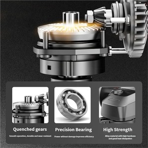 เครื่องเจียรมุมไร้สายอุตสาหกรรม 21V แบบพกพา ใช้แบตเตอรี่ 4.0Ah  พร้อมมอเตอร์ไร้แปรงถ่าน สำหรับตัดและขัดเงา - Product Image 5