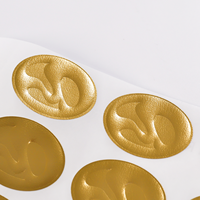 Étiquettes gaufrées personnalisées en feuille d'or pour flacons de parfum, autocollants imperméables en rouleau