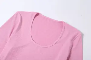 2023年春Eshowツーピースラウンジウェアセットレディース卸売リブ付きラウンジウェア女性セット女性のための有名な服