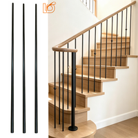 Vente en gros d'escaliers ronds décoratifs d'intérieur 5/8 "* 44" broches d'escalier droites en fer forgé balustres d'escalier en métal directement de l'usine