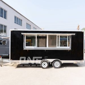 Remorque alimentaire de 16 pieds Remorque alimentaire mobile Chariots de restauration pour pizzas et hot-dog Camion de restauration avec équipement de cuisine complet - Product Image 2