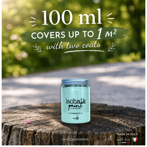 34 AQUAMARINE 100 ml LaChalk the evolution of chalk <b>paint</b> Where chalk meets resin: Hybrid Chalk Resin <b>Paint</b> made in Italy - Product Image 2
